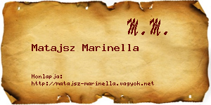 Matajsz Marinella névjegykártya